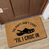 Funny Doormats Don't Start Till I Croc in Welcome Mat for Entrance Way Rubber Back for Front Door Indoor Outdoor Cute Rugs 23.6"(L) x 15.7"(W)...