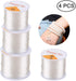 4 Roll 328 FT Clear Elastic Beading Threads, AIFUDA Stretchy Crystal Bracelet String Cords Crystal Rope for DIY Bracelet Beading Jewelry Making (0...