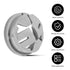 35 Pcs 3/8 in. - 1/2 in. Non Metallic Button Push-in Bulk Connector, Plastic Cable Connector Electrical Conduit Fittings, Fits 1/2-Inch Knock Outs...