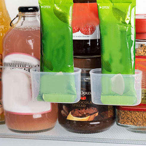 Cabilock Shelf Bracket Desktop Stand 4pcs Refrigerator Organizer Mini Fridge Organizer Fridge Side Door Holder Mini Fridge Organizer Bin Clear Pla...