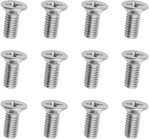 12PCS Stainless Steel Brake Disc Rotor Screws, 93600-06014-0H, Retaining Hardware Bolts Screw Kit for Front and Rear, Car Replacement for Acura, K...