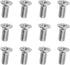 12PCS Stainless Steel Brake Disc Rotor Screws, 93600-06014-0H, Retaining Hardware Bolts Screw Kit for Front and Rear, Car Replacement for Acura, K...