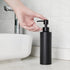 Soap Dispenser, Matte Black with Funnel and Non-Slip Coaster 304 Stainless Steel Metal Pump Hand Sanitizer Bottle for Bathroom, and Kitchen (12oz/...