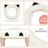Huachi 2 Packs Cute Cat Spa Headband for Washing Face Makeup Skincare, Animal Headbands for Women Girls Trendy Stuff Gifts Soft Coral Fleece Facia...