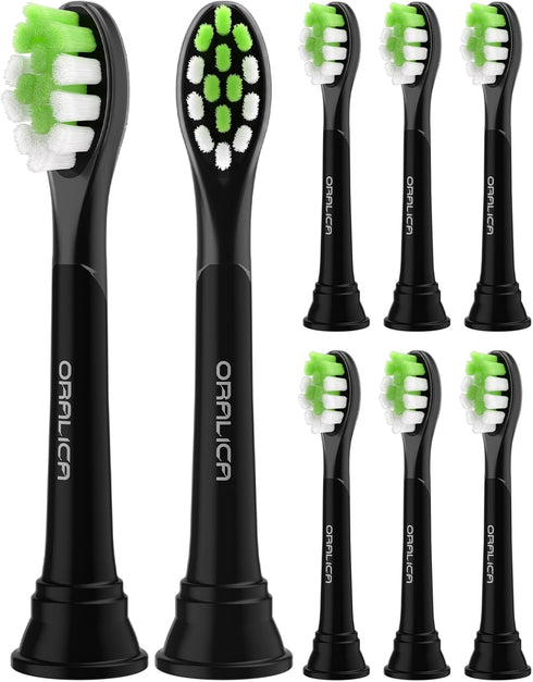 Compatible for Philips Sonicare W DiamondClean Replacement Toothbrush Heads HX6062 HX6063 HX6064, Whitening, Plaque Stain Removal with Medium Bris...