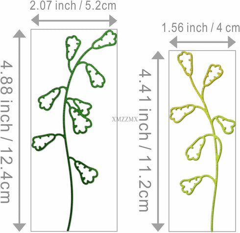Fruit Branch Plant Metal Cutting Dies for Card Making, Paper Embossing Die Cuts Kit Templates, Storage Pockets Supplies, Photo Frame Album DIY Scr...