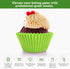 Regency Wraps Greaseproof Professional Grade Baking Cups, Pack of 40, Standard Liners, Lime Solid, for Cupcakes, Muffins, Candy, Non Stick...