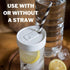Mason Jar Drink Lid, Wide Mouth, Whimsy, Pack of 3...