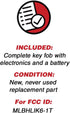 KeylessOption Keyless Entry Remote Fob Uncut Ignition Car Key for Honda Fit CR-V HR-V Crosstour...