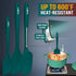 Walfos Silicone Spatula Set of 7 - (600°F) High Heat Resistant Dark Green Kitchen Scraper Spatulas, One-Pieces Seamless Design, Perfect for Cookin...