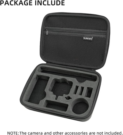 SUREWO Surface-Waterproof DJI Action 4 Carrying Case,Travel Portable Bag Compatible With DJI Osmo Action 4/3 Adventure Combo Accessories...