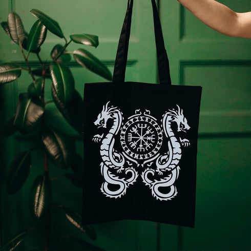 FINGERINSPIRE Viking Dragon Painting Large Stencil 11.8x11.8" Viking Compass Drawing Template Reusable Double Dragon Compass Pattern Viking Themes...