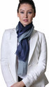 Women's Serenity Ocean Elegant Blue Ombre Effect Scarf, Super Soft, Lightweight...