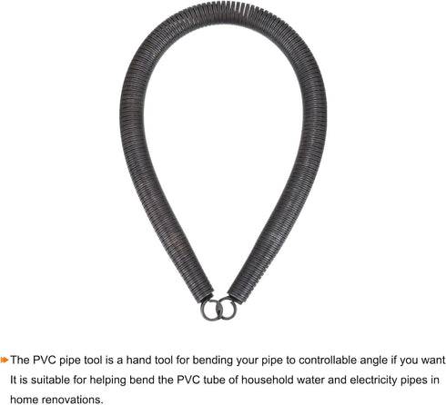 MECCANIXITY Spring Tube Bender OD 18.8mm/0.74" Steel Spring Pipe Bending Tubes 500mm/19.69" Length for 3/4" PVC Pipe(ID 20mm) in Home Renovations,...