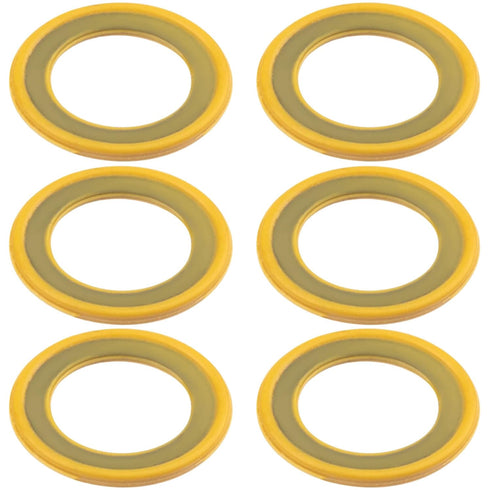 6PCS Gearcase Drain Plug Seal Gaskets for Lower Unit Gear Oil Pump, Lower Unit Washers Replacements 26-830749 Compatible with Mercury Marine/Mercr...