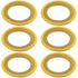 6PCS Gearcase Drain Plug Seal Gaskets for Lower Unit Gear Oil Pump, Lower Unit Washers Replacements 26-830749 Compatible with Mercury Marine/Mercr...