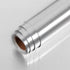 LaCheery 24x160in Silver Stainless Steel Backsplash Contact Paper Metal Texture Interior Vinyl Film Waterproof Countertop Self Adhesive Laminate S...