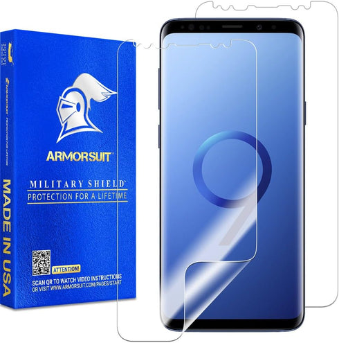 ArmorSuit 2 Pack Screen Protector Designed for Samsung Galaxy S9 Plus / S9+ (6.2 Inch) Case Friendly MilitaryShield HD Clear Film - Made in USA...