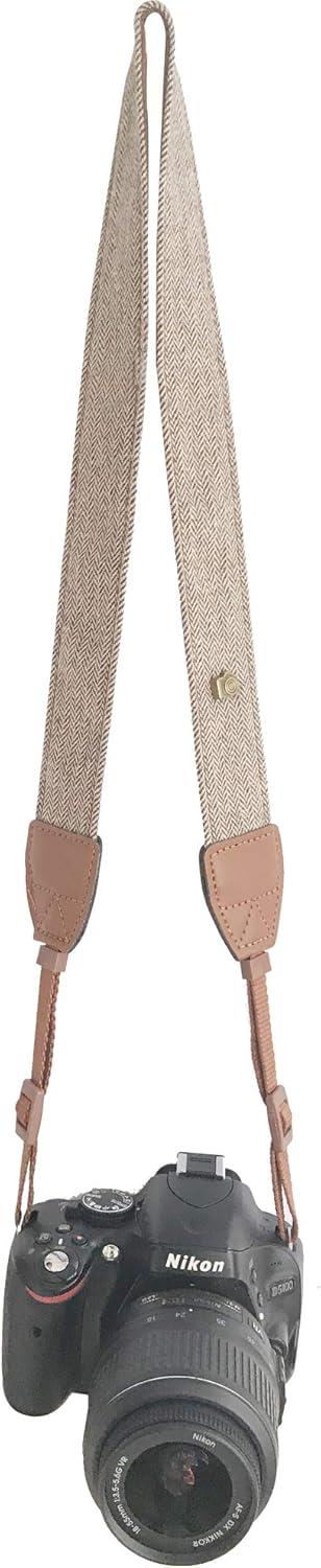 Camera Neck Shoulder Belt Strap, Vintage Soft Camera Straps for Women/Men for All DSLR/Nikon/Canon/Sony/Olympus/Samsung/Pentax/Olympus...