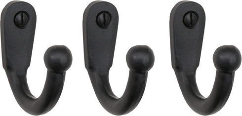 Iron Valley - Coat Hook (3 Pack) - Solid Cast Iron...