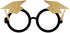 SWYOUN 12PCS Class Of 2025 Graduation Grad Party Eyeglasses Photo Props Supplies(Black,Gold)...