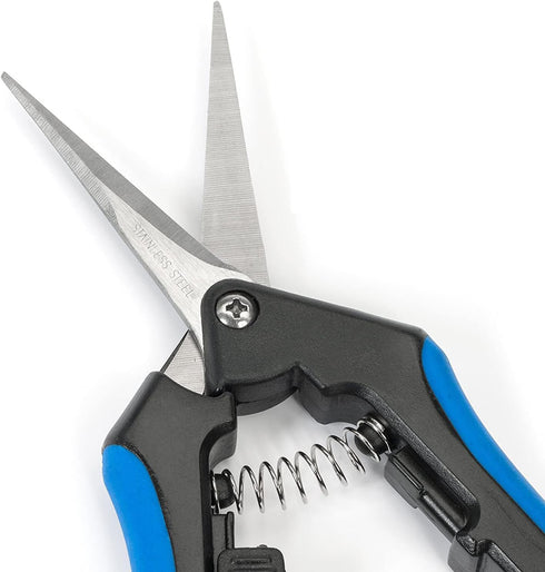 2Pack 6.5 Inch Garden Scissors Pruning Shears Trimming Scissors Gardening Hand Pruner Straight Tip Blades...