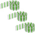 MECCANIXITY 3pcs 35 Inch Miniature Garden Fence, Mini Ornament Wood Picket Fence Decorative for Dollhouse Home DIY Crafts, Light Green/White...