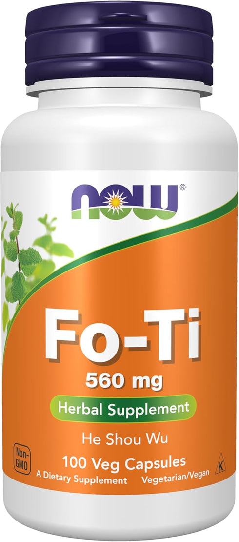 NOW Supplements, Fo-Ti (Polygonum multiflorum) 560 mg, Ho Shou Wu, Herbal Supplement, 100 Veg Capsules...