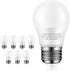 8-Pack Ceiling Fan Light Bulbs, 60 watt Equivalent, Warm White 2700K, E26 Medium Base, A15 LED Bulbs, Small LED Appliance Bulb, 120V, Non-dimmable...