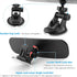 9.8'' Car Rear View Mirror with Suction Cup, Anti Glare Adjustable Auto Interior Rearview Mirror, HD Thickened Vehicle Inside Mirror Kit Universal...