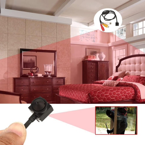 Vanxse® CCTV Hd Mini Spy Pinhole Security Camera 1000tvl Hidden Mini CCTV Surveillance Camera Indoor/Outdoor (VS-TN007)...