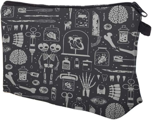 Deanfun Small Makeup Case - Cute and Waterproof Cosmetic Bag for Women(Happy Halloween D5-52254)...