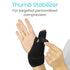 Vive Thumb Brace & Wrist Stabilizer (Fits Left and Right) - Thumb Spica Splint for Arthritis, Tendonitis, and De Quervains - Support Wrap for Men ...