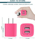 Wall Charger, AILKIN USB Plug Fast Charging Block, Power Adapter Cube 2 Port Charge Travel Brick Cell Quick Chargers Box for iPhone 15/14/13/12 Pr...