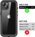 for iPhone 13 Waterproof Case with Built-in Screen Protector, Shockproof Dustproof Full Body Protective IP68 Waterproof Phone Case for iPhone 13 6...