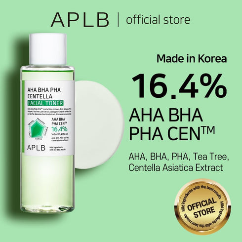 APLB AHA BHA PHA Centella Facial Toner | AHA BHA PHA CEN™ 16.4% 5.41 FL.OZ/Korean Skincare, Exfoliant, Replenishing moisture, Revitalize for gentl...