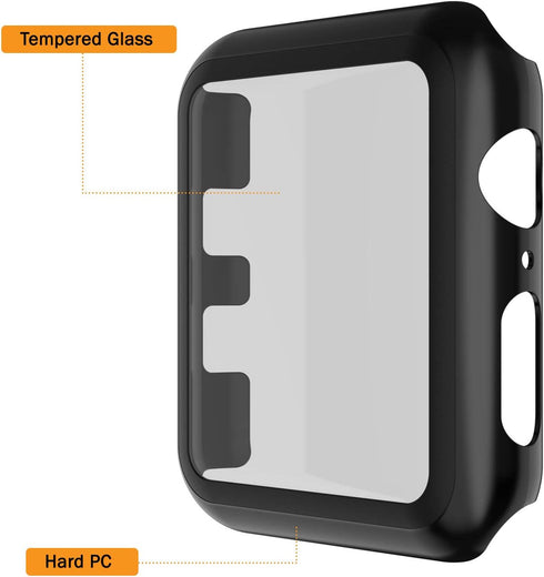 Punkcase for Apple Watch 44mm Bumper Case W/Build in Screen Protector | 9H Hardened Tempered Glass iWatch 5 Cover | Full Body Protection | Ultra S...
