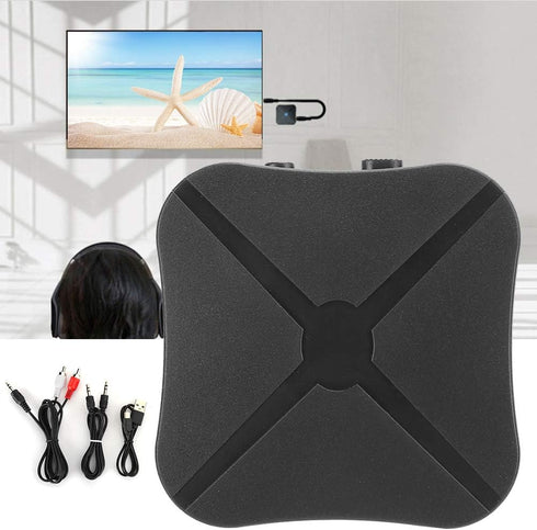 Dpofirs 2 in 1 Bluetooth 5.0 Audio Adapter, Multifunctional Music Receiver Transmitter, Universal Rechargeable Stereo Sound Adapter for Computer, ...