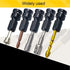 DCA 4PCS 1/2 inch Square Drive to 1/4 inch Hex Female Socket Adapter Converter Chuck Adapter for Impact Air and Electric Wrench...