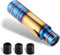 Weighted Manual Shift Knobs Blue, 5 Inch with 3 Threaded Adapters M8 M10 M12 x 1.25, Metal Gear Stick Shift Knob Aluminum Alloy, Universal Car Acc...
