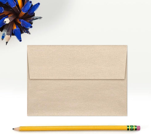 LUXPaper 4Bar A1 Invitation Envelopes | Peel & Press | 3 5/8" x 5 1/8" | Taupe Metallic | 80lb. Text | 50 Qty...