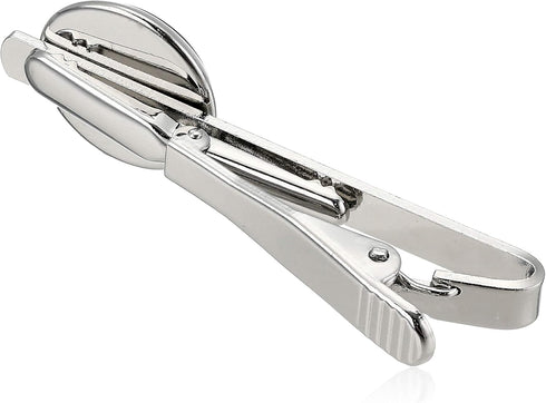 American Flag USA Tie Bar Clip and Cufflinks Set - Silver Colored Metal Plated - Luxury Clothing Accessories...