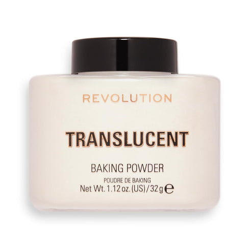 Revolution Beauty, Loose Baking Powder, Makeup Setting Powder, Long Lasting Coverage, Mattifies & Reduces Shine, Translucent, 1.13 Oz...