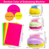 3 Pack Craft Hole Punch 2 Inch 1 Inch 5/8 Inch Circle Punch Set Paper Punchers with Craft Sticker Paper, Circle Cutter for Card Making Scrapbook C...