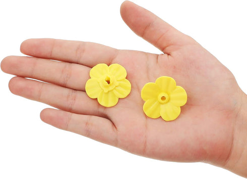 Hummingbird Feeders Replacement Flowers, Feeding Ports Replacement Bird Feeder Replacement Parts for Hummingbird Feeder Hanging Feeder (Yellow,16 ...