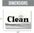 Boho Decor Dishwasher Magnet Clean Dirty Sign, Strong Clean Dirty Magnet for Dishwasher, Universal Dirty Clean Dishwasher Magnet Indicator for Kit...