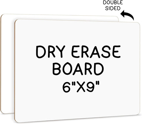 Scribbledo Small White Board Dry Erase Mini Whiteboard 6x9 Inch Small Dry Erase Board Marker Board Dry Erase Lapboards Handheld Personal White Boa...