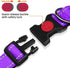Taglory Reflective Dog Collar with Safety Locking Buckle, Adjustable Nylon Pet Collars for Puppy Dogs, XS, Purple...