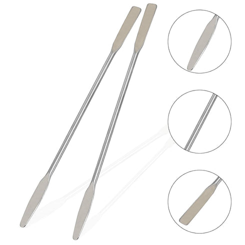 4 PCS Stainless Steel Lab Spatula, Mini Double Ended Micro Spoon, Laboratory Micro Spatula, Round & Tapered Arrow End, 6" Length...