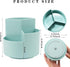 Desk Pencil Pen Holder, 360-degree Rotating Desktop Storage Organizer (White)...